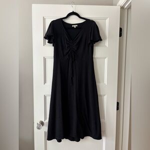 Max Studio Black Midi Summer Dress